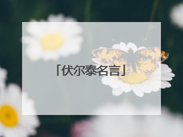 伏尔泰名言