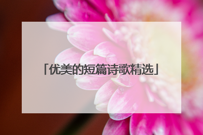 优美的短篇诗歌精选