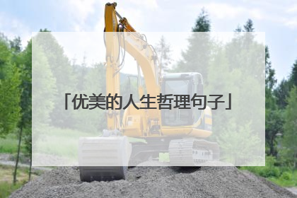 优美的人生哲理句子