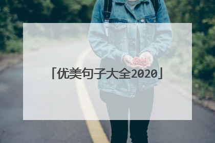 优美句子大全2020