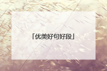 优美好句好段