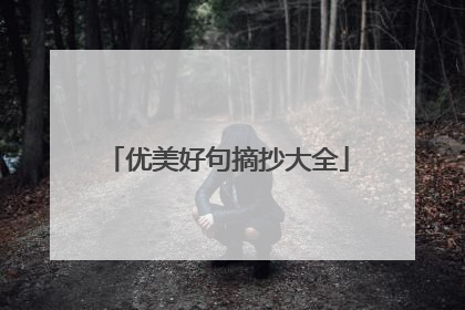 优美好句摘抄大全