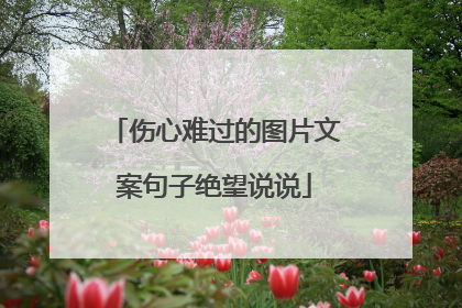 伤心难过的图片文案句子绝望说说