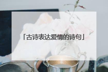 古诗表达爱情的诗句