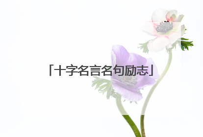 十字名言名句励志