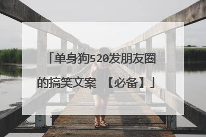 单身狗520发朋友圈的搞笑文案 【必备】