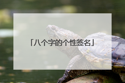 八个字的个性签名