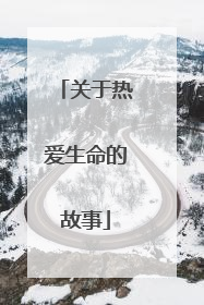 关于热爱生命的故事