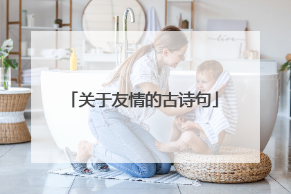 关于友情的古诗句