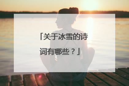 关于冰雪的诗词有哪些?
