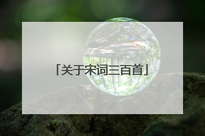 关于宋词三百首