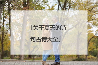 关于夏天的诗句古诗大全