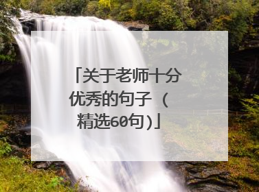 关于老师十分优秀的句子 (精选60句)