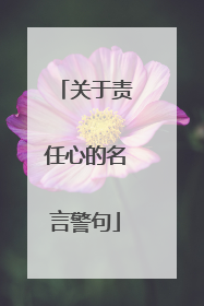 关于责任心的名言警句