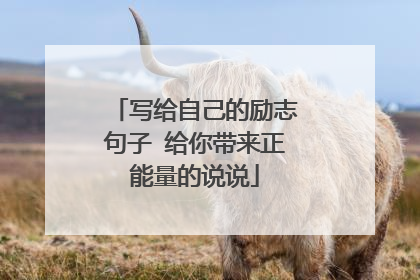 写给自己的励志句子 给你带来正能量的说说