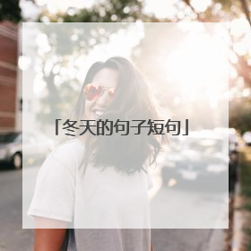 冬天的句子短句