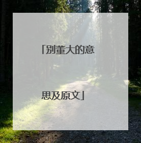 别董大的意思及原文