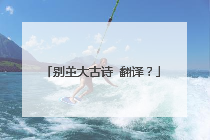 别董大古诗 翻译?