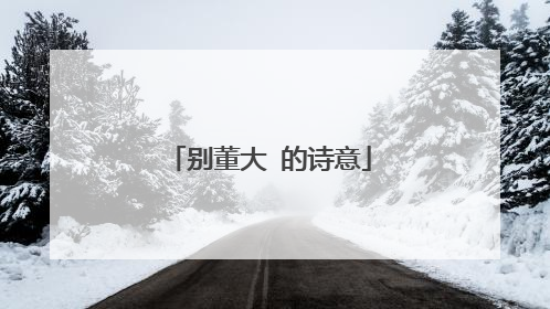 别董大 的诗意