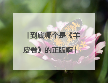 到底哪个是《羊皮卷》的正版啊