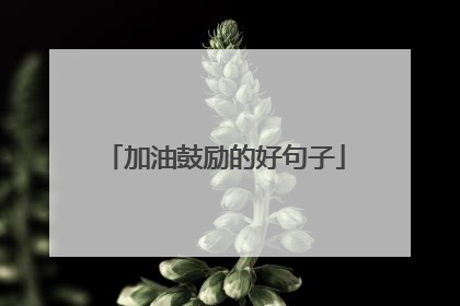 加油鼓励的好句子