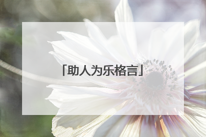 助人为乐格言