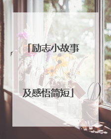 励志小故事及感悟简短