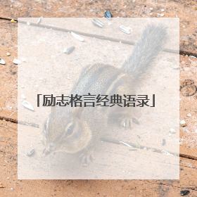励志格言经典语录