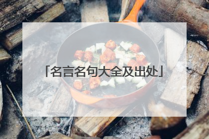 名言名句大全及出处