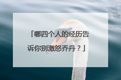 哪四个人的经历告诉你别激怒乔丹？