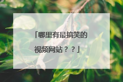 哪里有最搞笑的视频网站??