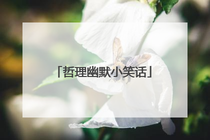 哲理幽默小笑话