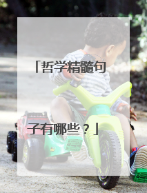 哲学精髓句子有哪些?
