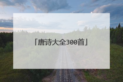唐诗大全300首