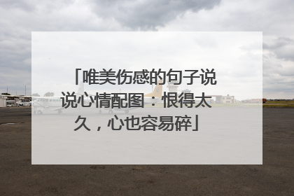 唯美伤感的句子说说心情配图:恨得太久,心也容易碎