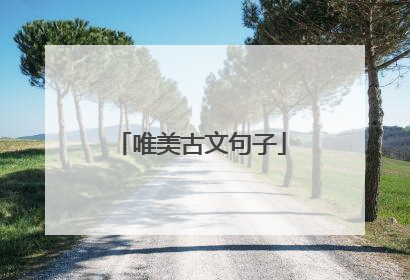 唯美古文句子