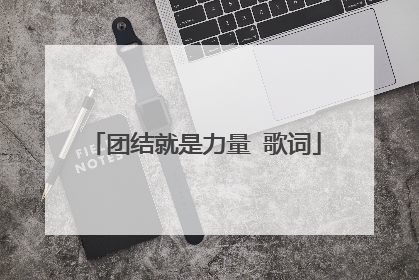 团结就是力量 歌词