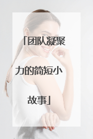 团队凝聚力的简短小故事