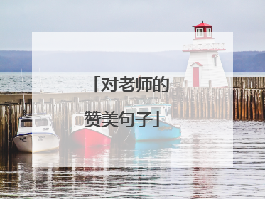 对老师的赞美句子