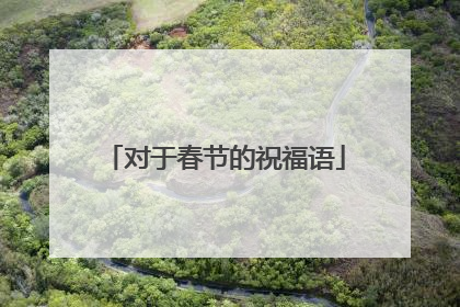 对于春节的祝福语