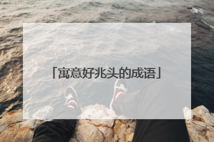 寓意好兆头的成语
