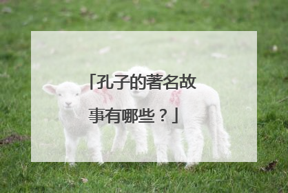 孔子的著名故事有哪些?