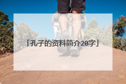 孔子的资料简介20字