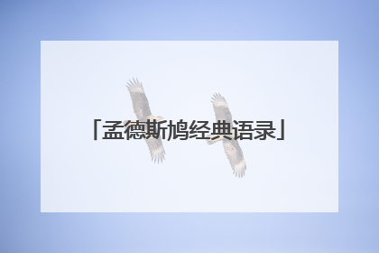 孟德斯鸠经典语录