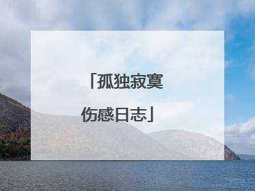 孤独寂寞伤感日志