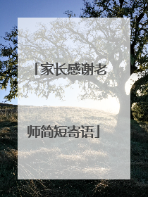 家长感谢老师简短寄语