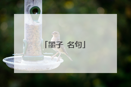 墨子 名句