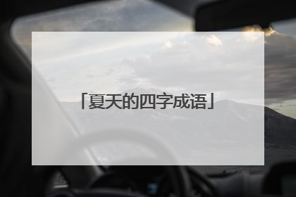 夏天的四字成语