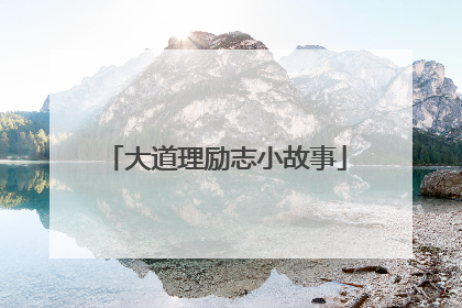 大道理励志小故事