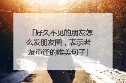 好久不见的朋友怎么发朋友圈,表示老友重逢的唯美句子